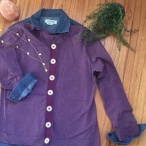 Purple Boden Cardigan